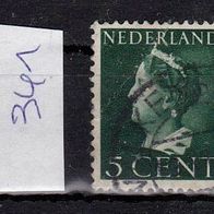 Niederlande Mi. Nr. 341 Königin Wilhelmina o <