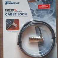 Defcon Notebook/Computer Cable Lock Security System" Diebstahl Sicherungsseil !