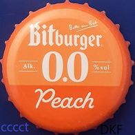 Bitburger Peach Bier mix Brauerei Kronkorken 2025 Kronenkorken Pfirsich Fassbrause