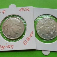 Belgien 1954 20 Franc Silber