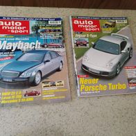 Auto Motor und Sport Zeitschrift Hefte 7 und 10 aus 1999