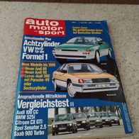 Auto Motor und Sport Zeitschrift Heft 7 aus 1984