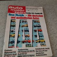 Auto Motor und Sport Zeitschrift 19-1973