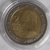 2 Euro Österreich 2021 vorzüglich aus Umlauf vz Bertha Sutnner Austria