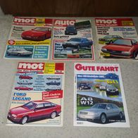 MOT , Auto Zeitung, Gute Fahrt Autozeitschriften Konvolut