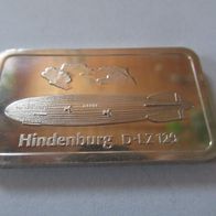 Degussa Silberbarren Hindenburg D-LZ129, 1 oz 999 Silber