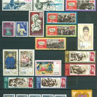 DDR gestempelt aus Nr. 1245-1310 mit vielen Original Poststempel wie auf den Bildern