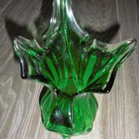 Bohemia Zipfelvase Czech Glas Original Label Höhe: 22,5 cm * *