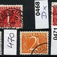 Niederlande Mi. Nr. 468 A + 468 Dx + 469 + 470 + 471 Ziffern o <