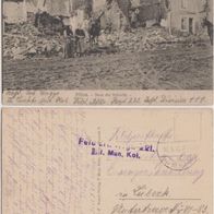 Pillon-Meuse-Frankreich 1915 Ansicht nach der Schlacht Feldpostkarte Erh.1Stempel,