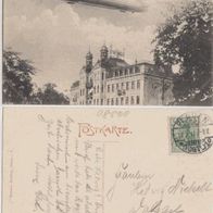 Plauen-Zeppelin-II am 30. Mai.1909 über Plauen AK Vogtland, Erh.1