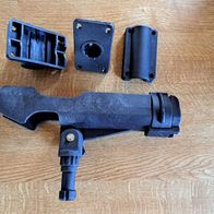 Neu Boot Rutenhalter Jenzi Boat Rod Holder L: 24cm Schwarz Rute Angel Heavy Duty