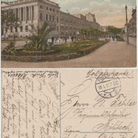 Posen-Wilhelmstrasse AK 1912 Bibliothek Erh. 1Soldatenkarte