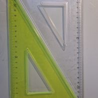 2 transparente Maped Zeichendreiecke Geometric 60° aus Kunststoff 23cm
