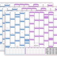 30 Mini-Kalenderreiter 2026 Mit Monatsansicht - Handgenähte Blöcke Für Büro & Homeoffice