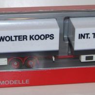 Herpa Scania TL Kühlkofferhängerzug - Wolter Koops