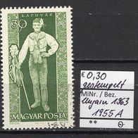 Ungarn 1963 Volkstrachten MiNr. 1955 A gestempelt