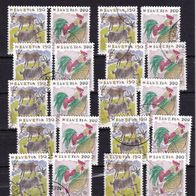 Schweiz MiNr. 1531-1532 Tiere kpl. gestempelt zur Auswahl M€ 3,50 #E19cf