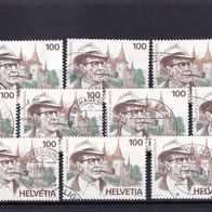 Schweiz MiNr. 1535 Georges Simenon gestempelt zur Auswahl M€ 1,30 #E14ce