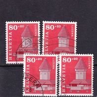 Schweiz MiNr. 1511 Luzerner Kapellbrücke gestempelt zur Auswahl M€ 2,50 #E13f