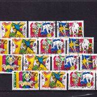 Schweiz MiNr. 1478-1481 Zirkus kpl. gestempelt zur Auswahl M€ 3,50 #E87ac