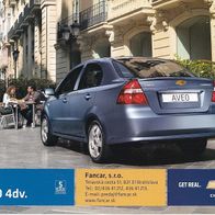 Chevrolet Aveo 4dv. ( Slowakei ) ca2009 , 2 Seiten