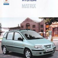 Hyundai Matrix ( Österreich ) ca2002 , 8 Seiten