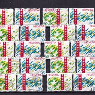 Schweiz MiNr. 1421-1422 Eidgenossenschaft kpl. gestempelt zur Auswahl M€ 2,50 #E175ae