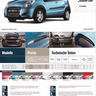 Suzuki Alto Shadow- Line 1.0 Benzin ( Österreich ) 2011/02 , 2 Seiten