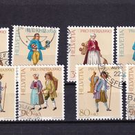 Schweiz MiNr. 1417-1420 Pro Patria kpl. gestempelt zur Auswahl M€ 5,00 #E138de