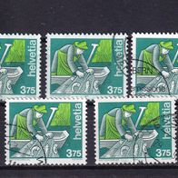 Schweiz MiNr. 1413 Fischer gestempelt zur Auswahl M€ 4,00 #E24a