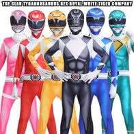 Kinder Cosplay Kostum Geschenk Rot Power rangers Bodysuit Superheld Set ...