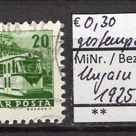 Ungarn 1963 Freimarken: Verkehrsmittel MiNr. 1925 A gestempelt