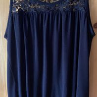 schwarzes Top mit Spitze Gr. M (5397)