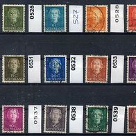 Niederlande Mi. Nr. 525 + 526 + 527 + 528 + 530 + 531 + 532 + 533 + 535 + 53 u.a.o <