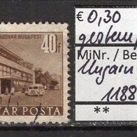 Ungarn 1951 Freimarken: Bauten des Fünfjahresplanes in Budapest MiNr. 1188 gestempelt