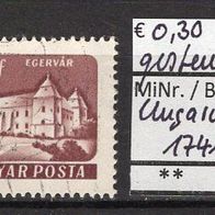 Ungarn 1961 Freimarken: Burgen und Schlösser MiNr. 1741 A gestempelt