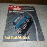Auto Motor und Sport Zeitschrift , Heft 15 vom 19.7.1969