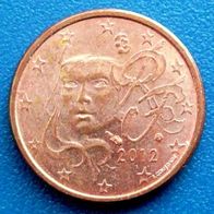 1 Cent - Frankreich - 2012