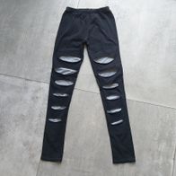 Schwarze Leggings Gr. 146