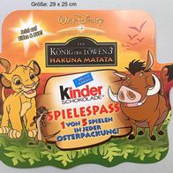 Palettenanhänger von "Ferrero - Kinderschokolade" (4) König der Löwen 3
