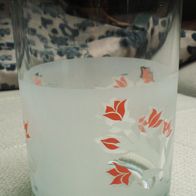 Dekoration Blumen Vase Glas 14,5cm Hoch ITALY