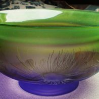 Dekoration Obst Vase Glas Grün-Violett 15 cm Hoch