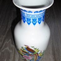 Vase Blumenvase China Porzellan Vogelmotiv 26 cm handebemalt * *