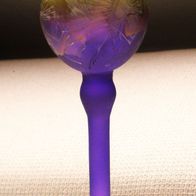 Dekoration FeuerLampe Ständer Halter Glas Grün-Violett 24,0cm Hoch