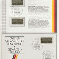 Ersttags-Sammelblatt BRD 19b/1981 Grundgedanken der Demokratie