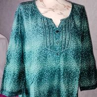 Cecil Damen Marken 3/4 Arm Bluse Tunika Gr. XXL 46 grün