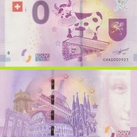 0 Euro Schein Restoroute de la Gruyere CHAS 2018-1 selten niedrige Nr 926