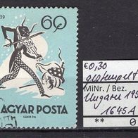 Ungarn 1959 Märchen (I) MiNr. 1645 A gestempelt
