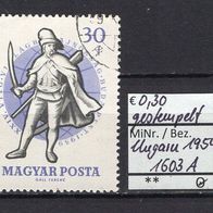Ungarn 1959 24. Weltmeisterschaften im Fechten in Budapest MiNr. 1603 A gestempelt